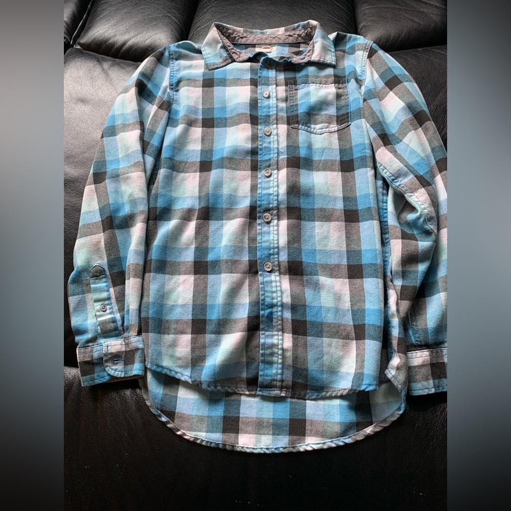 Cat & Jack Blue Plaid Flannel | Fits Women’s Size S